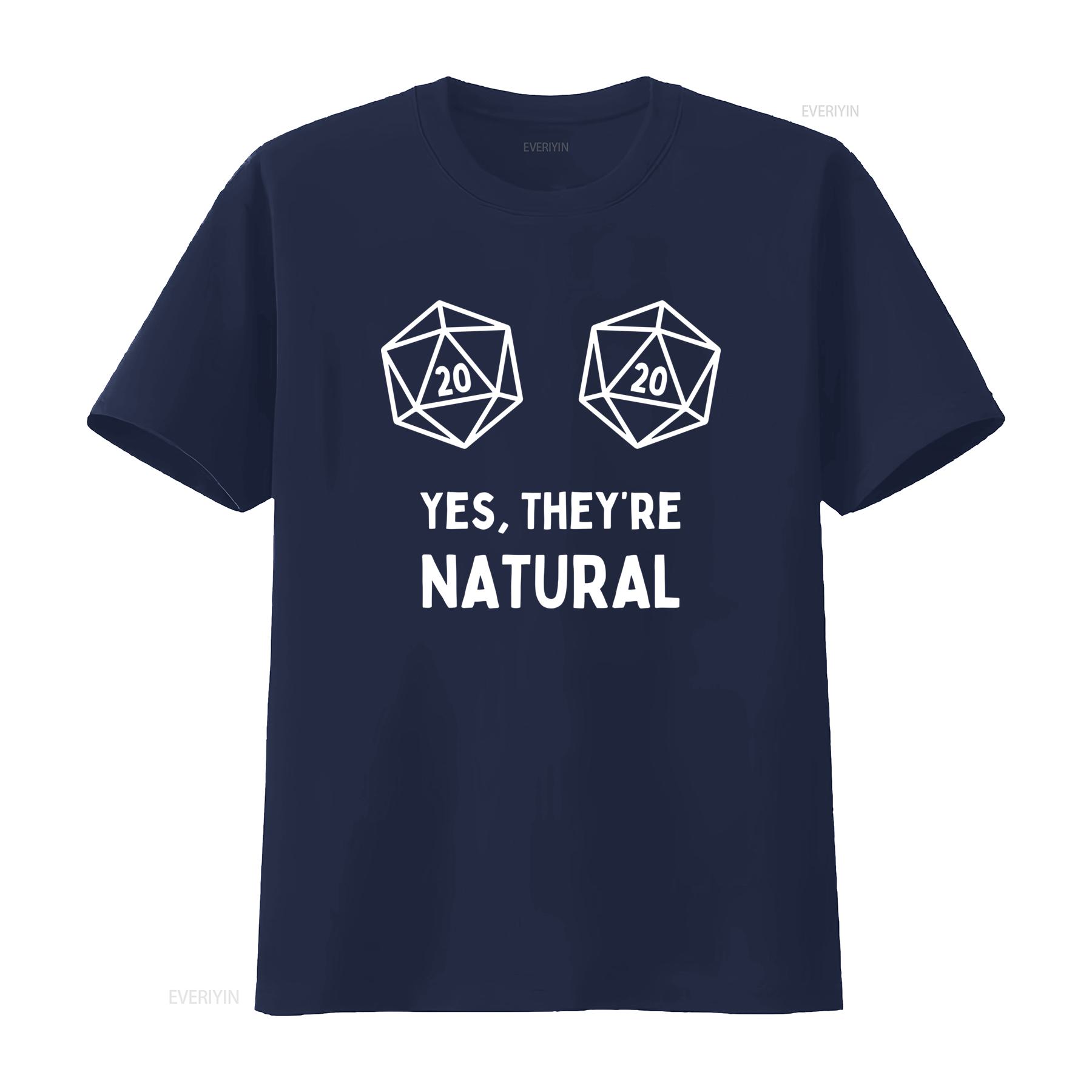 ZheXiong TEE Ja Ze Zijn Natuurlijk RPG D20 Dobbelstenen T-shirt Perfect Grappig voor Tafelspel Fans DnD Spelers Geek Humor Liefhebbers vintage Gewassen Uitgerekt 4XL