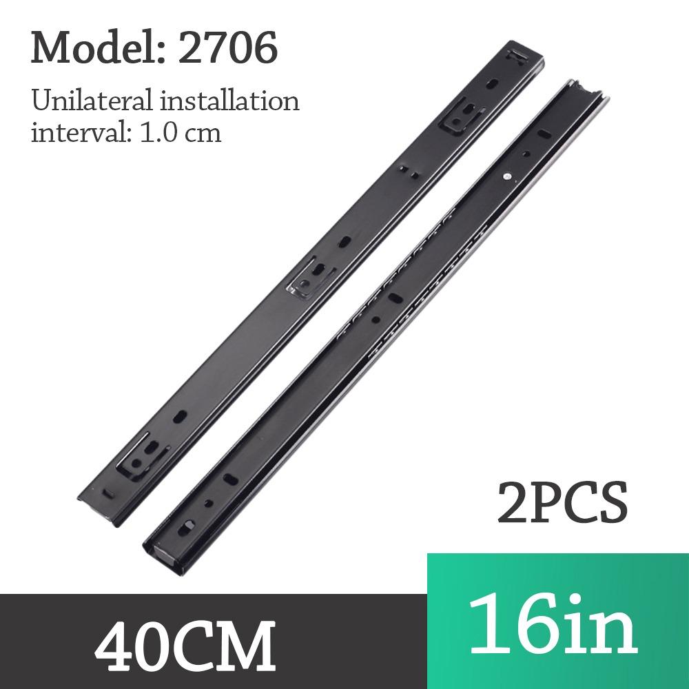 2PCS Smooth Glide Bearing Drawer Slides Two Way Slide 10mm Wide Drawer Glides Full Extension Hardware Accessories