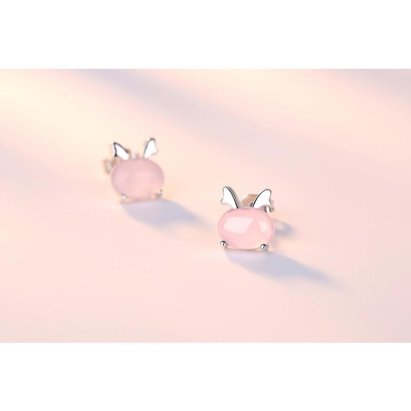 

Модные серьги с кристаллами в виде крысы Niu, кролика, дракона, овцы, животного, камня гибискуса, зодиакального порошка, женские