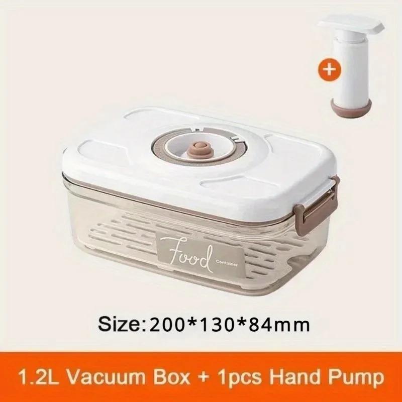 

Food Vacuum Storage Box Sealed Fresh-Keeping Box Home Kitchen Food Dispenser Vacuum Pump Transparent Storage Container Organizer