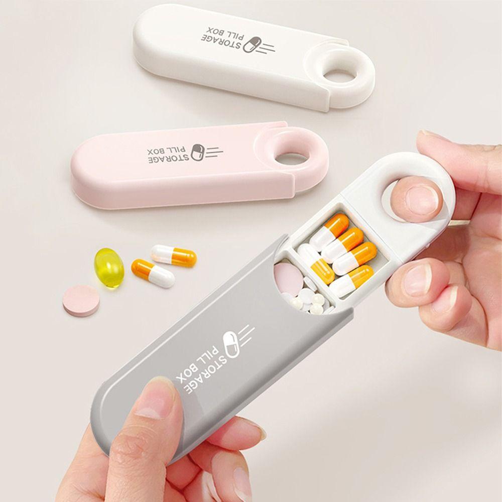 3 Compartment Daily Pill Organizer Portable Pill Storage Box Pocket Pill Case  Essential for Travel