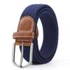 Casual Belt Multi-Color Elastic Pin Buckle Belt Leather Men'S Elastic Woven Belt