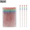 Rainbow Crystal Rod Makeup Brushes & Eyebrow Comb Set - 50 pcs, with Eyelash Curler and Brush.