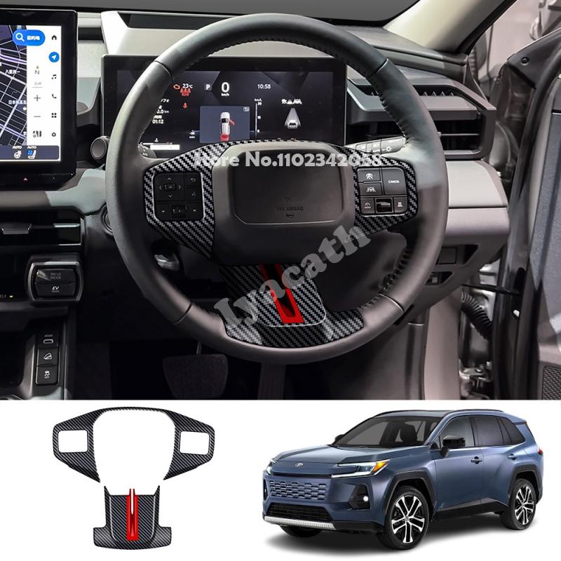 For FOR TOYOTA RAV4 RAV 4 2026 2027 GR sport ABS Steering Wheel Button Keys cover Car Direction control Interior Accessories