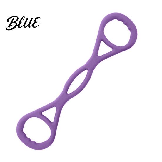 Portable Fitness Bands Figure 8 Resistance Band with Handle Anti-slip Men Women Chest Pilates Expander Elastic Strap Arm Back Shoulder Stretch