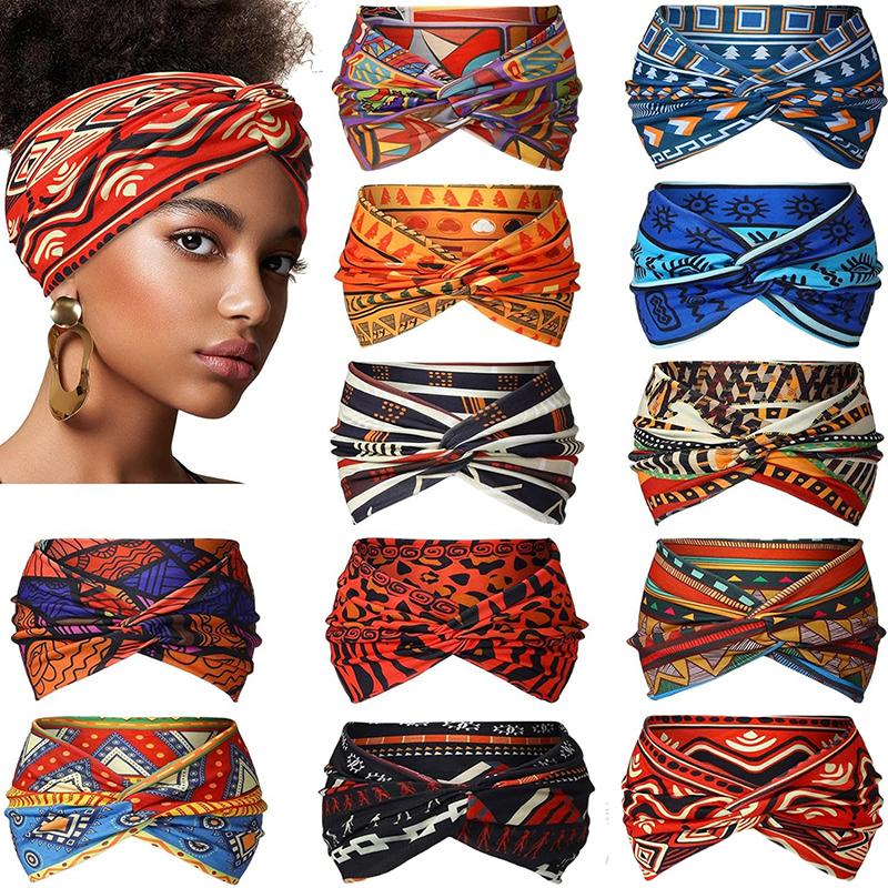 Verbredende Hoge Sterkte Boheemse Yoga Sport Hoofdband Afrikaanse Stijl Hoofdband Yoga Hoofdband Voor Oefening