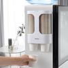 Coffee Cup Dispenser Self Adhesive Disposable Cup Dispenser for Home Hotel Restaurant Pull Type Cup Dispenser