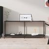 VidaXL Console Table Black 180x35x75.5 Cm Tempered Glass 331703
