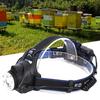 USB Rechargeable LED Headlamp with Telescopic   and Angle Adjustment for Outdoor Camping, Beekeeping, Emergency Lighting