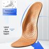 Orthopedic Genuine Leather High Arch Support Insoles - Odor-Resistant, Breathable, Sweat-Absorbent for Men & Women