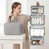 Large Capacity 4 Fold Toiletry Bag Wet Dry Separation Makeup Bag Travel Hanging Wash Bag  Home