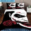 3PCS Cool clown Pattern 3pcs Bedding,Including 3PCS Duvet Cover And 2pcs Pillowcases Perfect for Christmas,Ideal for Bedroom, Dormitory