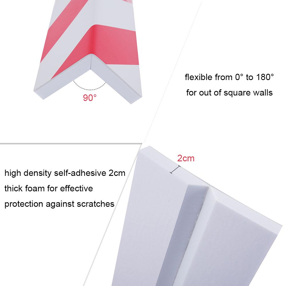 2-6pcs Garage Wall Protector Foam Edge Corner Bumper Foam Wall Corner Guard Car Sticker Anti Scratch Parking Auto Door Protector