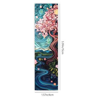 32pcs, Abstract Art Bookmarks, Back-to-School Season, Christmas, Halloween, Teachers, Suitable for Readers and Birthday Gifts.