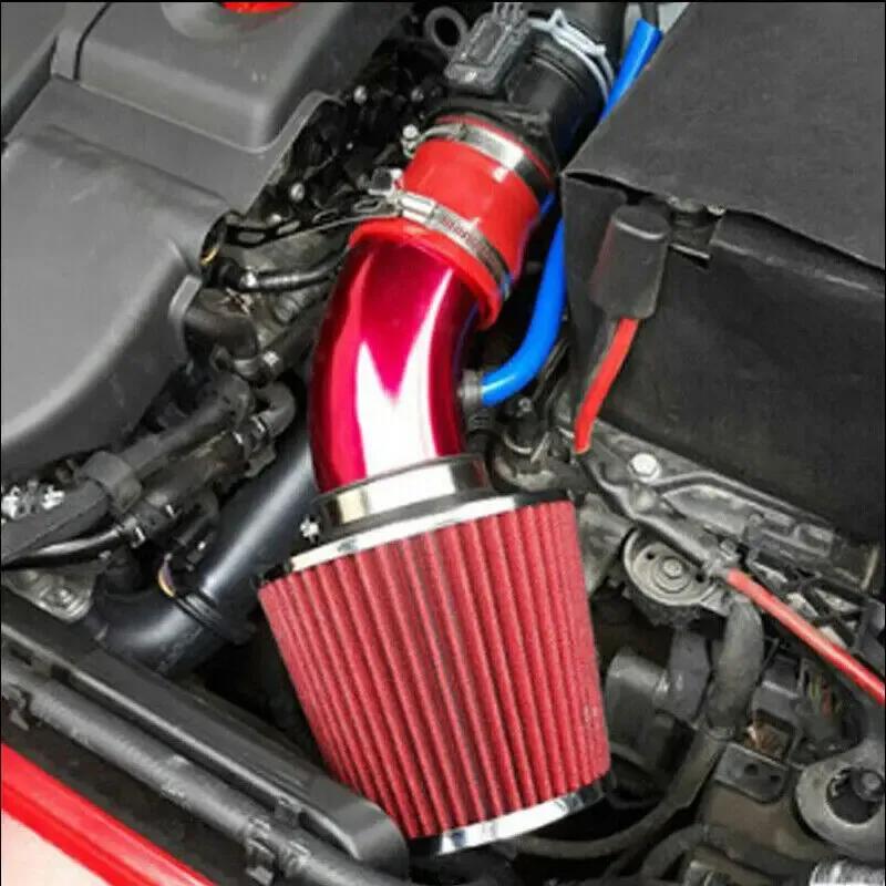 Universelles 76mm Auto Rennsport Turbo Induktionsrohr Schlauch Kit Mit Luftfilterkegel Einlass Kaltluftansaugsystem Aluminium Ansaugrohr
