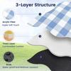 Couverture de Pique-nique Extra Large, Tapis de Plage Imperméable et Pliable, Extérieur pour 8 Adultes, Camping, Parc, Plage, Herbe, Intérieur