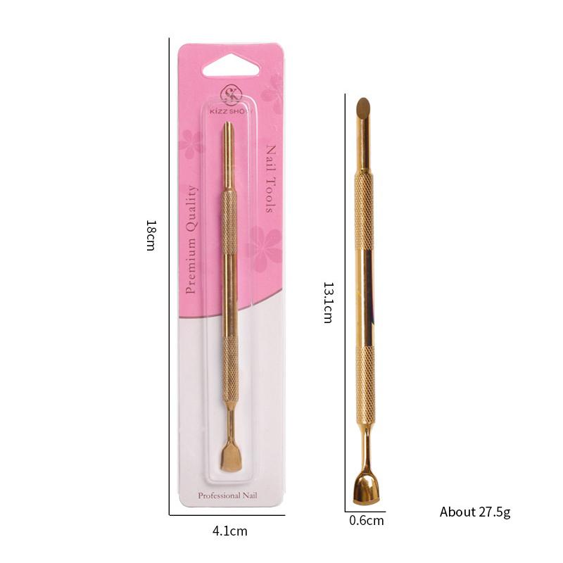 

1 Pc Double-Ended Stainless Steel Cuticle Pusher Nail Manicures Remover Dead Skin Push Remover Manicure Tool
