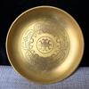 Buddhismus Kupferplatte 18cm Glückverheißende Tibetische Messing Gravur Schale Anbetung Für Buddha Obstschale Schreibtisch Heim Geschenk Dekorativ