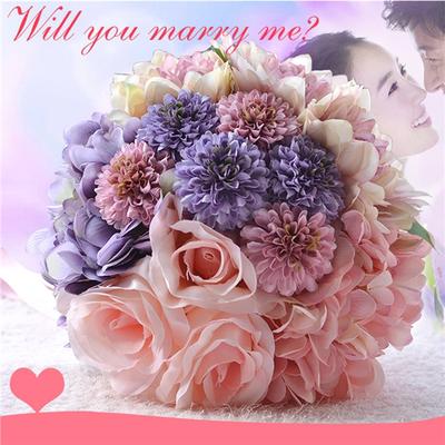 Nunta Buchet Mătase Bridesmaid Buchet Mireasa Buchet Flori
