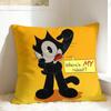 Cartoon FFelix The Cat Pillow Case  Square Pillow Cover For Sofa Car Home Decor Fashion Pillowcases