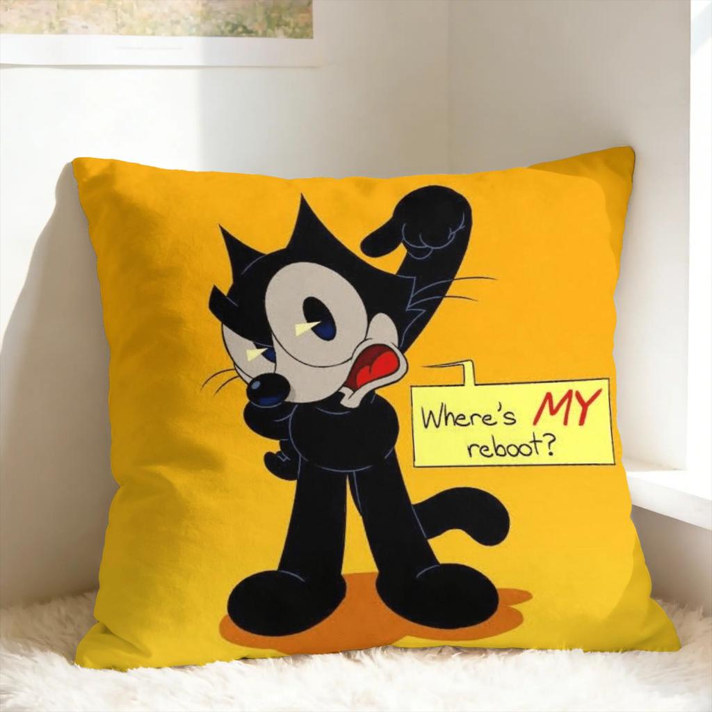 Cartoon FFelix The Cat Pillow Case Square Pillow Cover For Sofa Car Home Decor Fashion Pillowcases