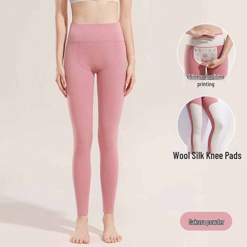 Женские хлопковые термоштаны OEING с высокой талией L