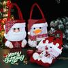 1pc Christmas Candy Bag Cloth Santa Claus Snowman Elk New Year Christmas Eve Decoration Cartoon Apple Candy Gift Storage Bags