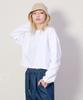 Deumakeu Loose Fit Plain Cropped Long Sleeve T-Shirt White