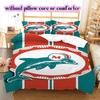 Jacksonville Jaguars Pattern Bedding Quilt Set Quilt Cover Pillowcase Home Decoration Birthday Gift (1 * duvet cover + 2 * pillowcase, without core)