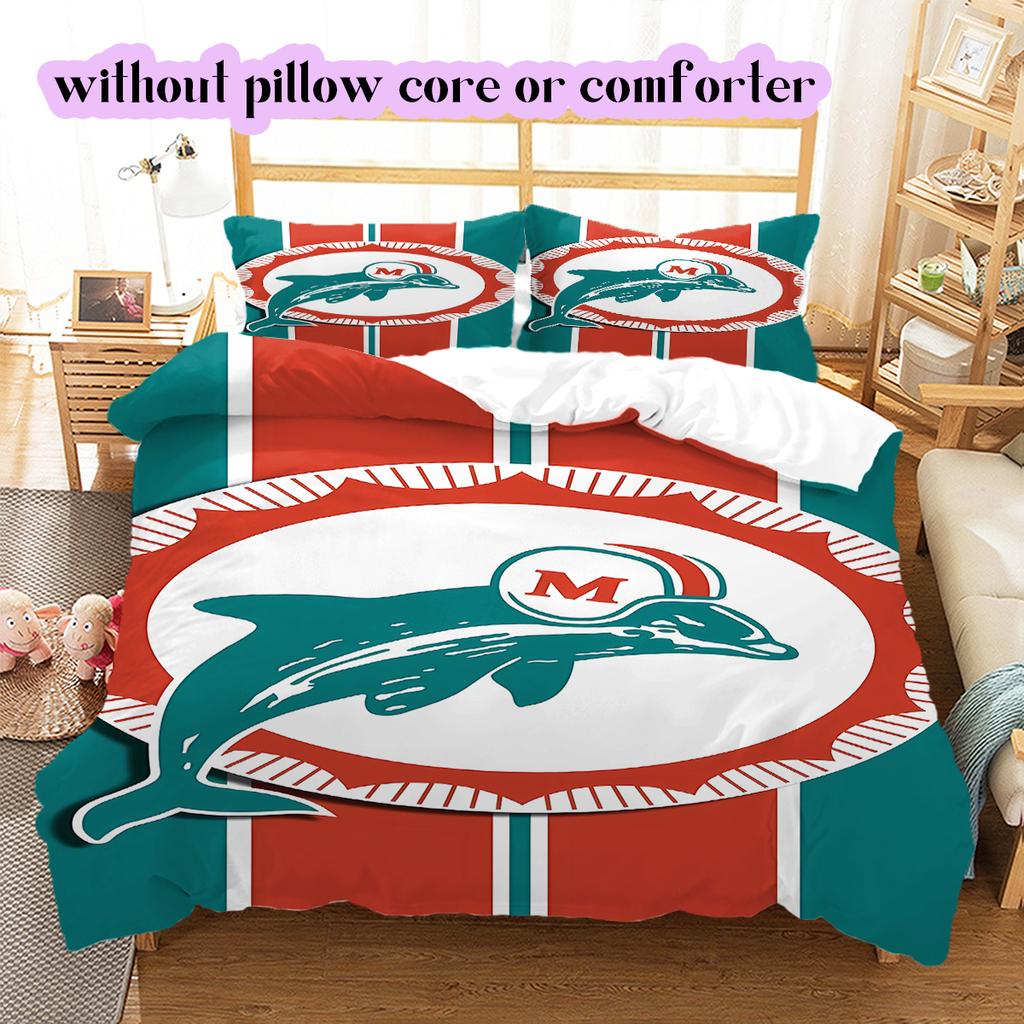 Jacksonville Jaguars Pattern Bedding Quilt Set Quilt Cover Pillowcase Home Decoration Birthday Gift (1 * duvet cover + 2 * pillowcase, without core)