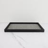 European Metal & Leather Storage Tray for Home Decor