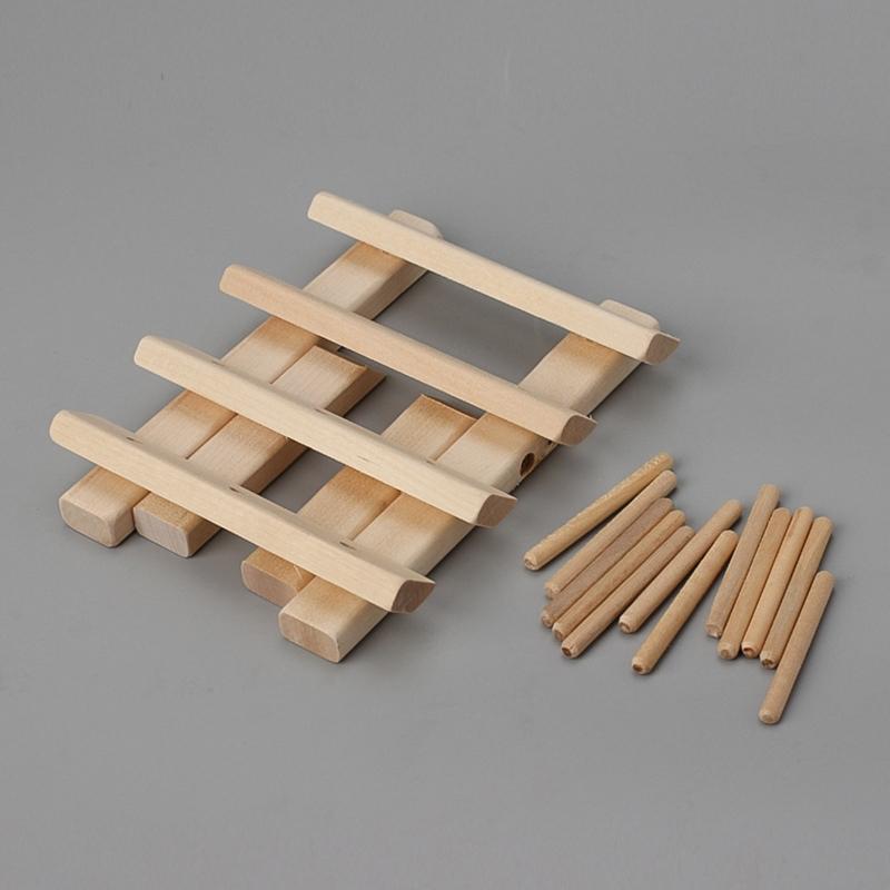 Portable 12-Spools Wooden Thread Holder Sewing & Embroidery Thread Rack & Organizer Thread Rack for Sewing Compact Size