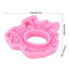 Pink Color Silicone Fondant Mold 3D Sculpted Pattern Chocolate Mould Baking Decor Tool  Baking Use