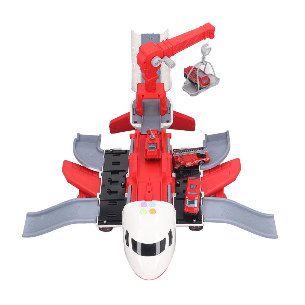 Toy Airplane Model High Simulation Anti Fall Multifunctional Plane Toy with Car Model for Kids