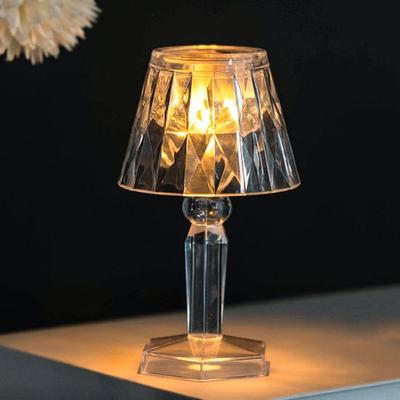 Kreative Kristall LED Tischlampe Mini Nachtlicht Schlafzimmer Wohnheim Nachttisch Atmosphärenlicht Schreibtisch Dekoration Ornament