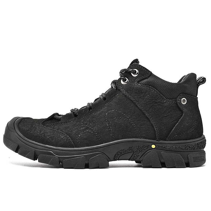 Men's New Leather Outdoor Sports Shoes Casual Shoes Business Leather Board Shoes Boots