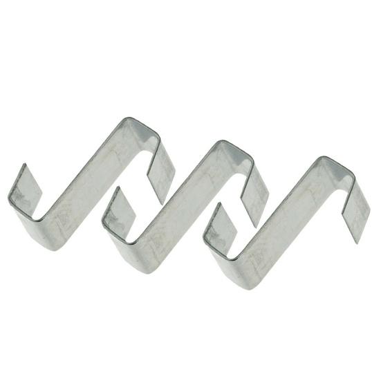 100Pcs Z-Type Metal Glazing Greenhouse Glass Overlap Clips Fixing Clamp Tool