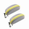 1/2pcPortable EVA Glasses Case with Carabiner Hook Colorful Sunglasses Hard Case Zipper Eyeglasses Protector Box Holder New 2025