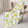 Custom Cute Rubber Ducks Blanket Soft Fleece Spring Autumn Warm Flannel Cartoon Animal Pets Throw Blankets Sofa Travel Bed Quilt