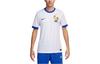 Nike Striped Round Neck Logo Print Short Sleeve Football Jersey