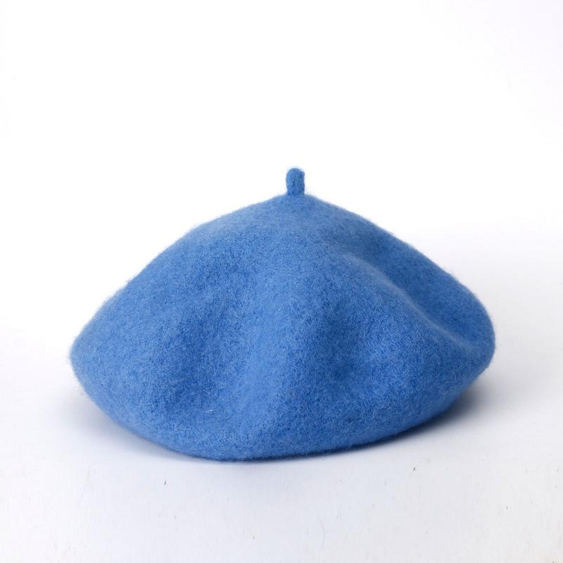 Beret Autumn Winter Lady Pumpkin Bud Hat Casual Wool Warm Hat