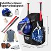 Baseball Equipment Bag Baseball Backpack with Shoe Compartment Softball Bat Bag for Youth Lightweight Softball Bat Backpack