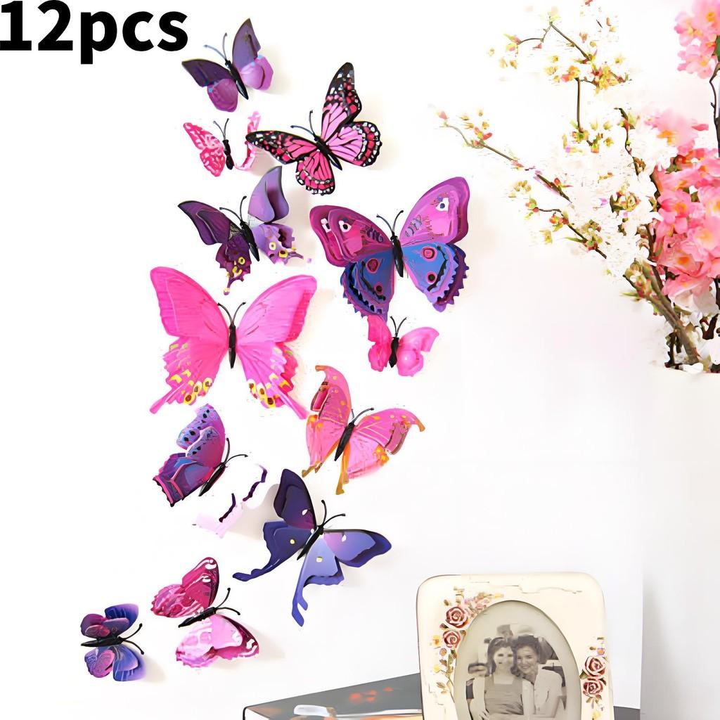 Stylish 3d Butterfly Wall Decal With Ecofriendly Pvc For Modern Home Decoration