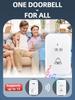 433MHz RF Wireless Doorbell EU/US Battery Powered 100M Long Range Smart Home Door Bell with 38 Chimes for House Apartment Hospital Elderly Call