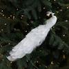 Colorful Artificial Christmas Peafowl Long Tail Glitter Feather Simulation Peacock Realistic Crafts Handmade