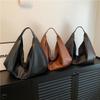 Women's Fashion PU Leather Shoulder Bag - Large Capacity Tote Bag for Daily Use Trendy Underarm Purse Casual Crossbody Handbag