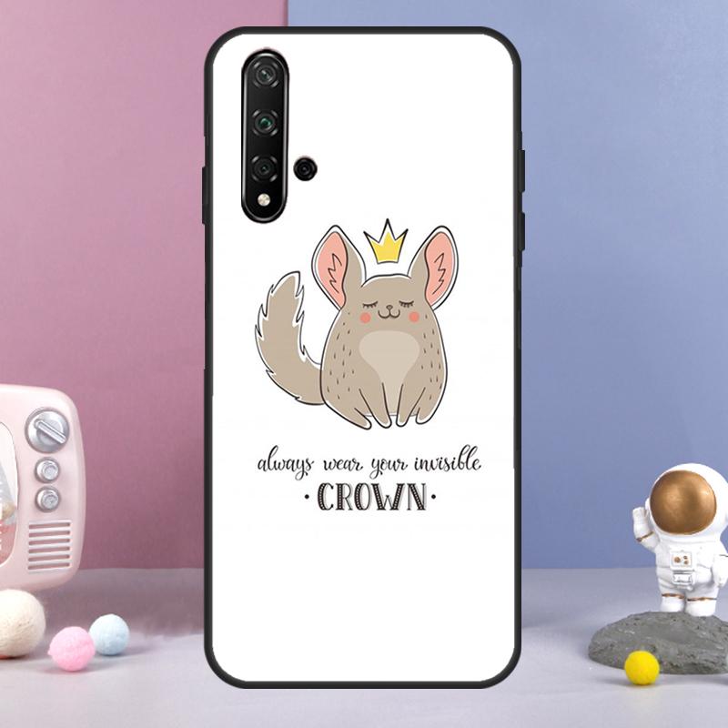 Cartoon Chinchilla For Huawei Nova 12i 12s 11i 8i 7i 9 10 SE Y60 Y61 Y70 Y72 Y73 Y90 Y91 P20 P30 P40 Lite Case