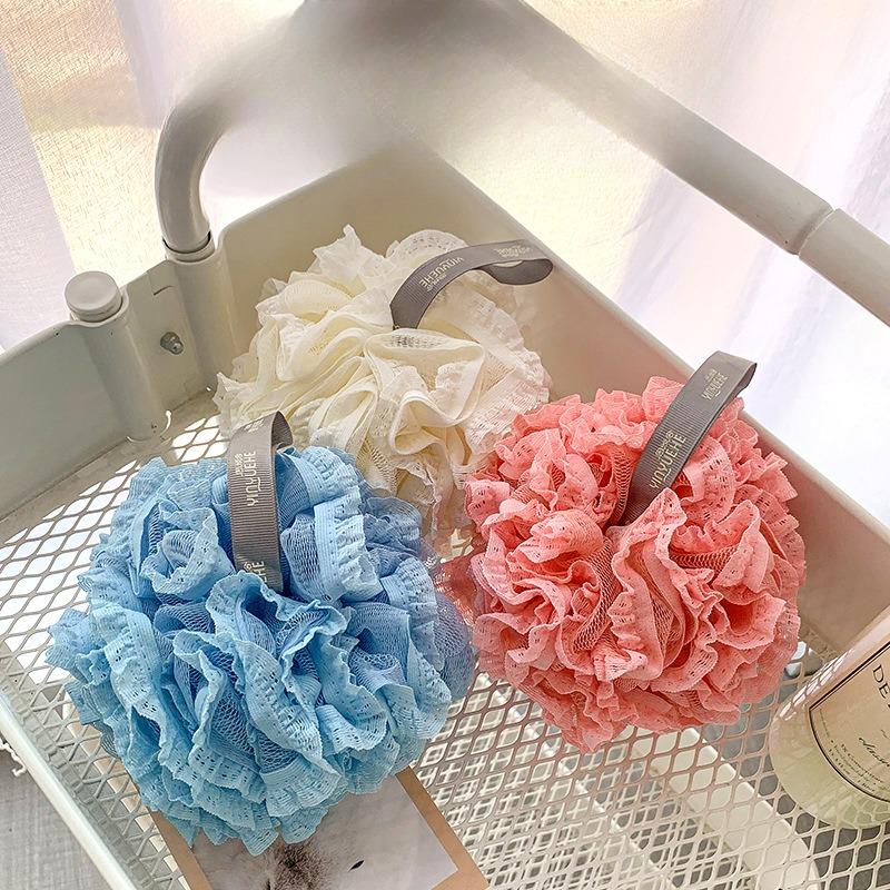 

Цветной кружевной шарик для ванны, мужской и женский шарик для ванны, шарик для ванны, цветок для ванны-скраба, полоска для оттягивания, душ