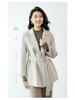 High-End Autumn & Winter Double-Sided Wool Coat: 100% Pure Wool, Tie-Waist, Slimming Mid-Length Outerwear for Women