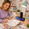 Rechargeable Cross Fan for Desk and Wall Mount - USB Powered Portable Fan for Home